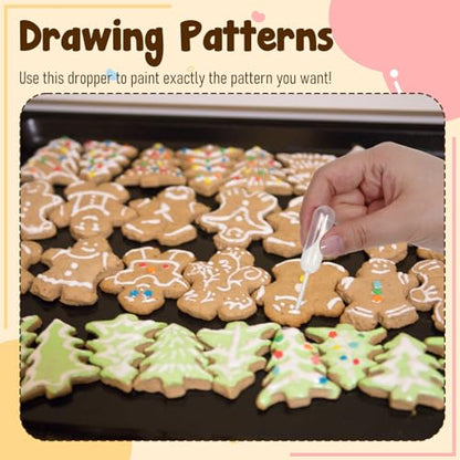 100 Pcs Disposable Cake Transfer Pipettes Plastic Cupcakes Pipettes 4ml