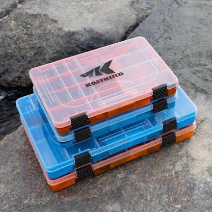 KastKing Utility Tackle Boxes, 3600 and 3700 Fishing Tackle Trays - color: Blue Camouflage, size: 3600(2Pack)