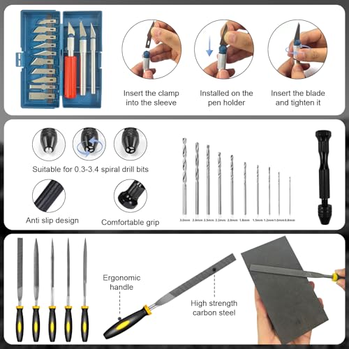 221Pcs 3D Printer Tool Kit, 3D Printer Accessories Bring Tool Box Includes Deburring Tool, Suitable for 3D Printing Disassembly, Cleaning and Precision Machining Toolboxes - size: XL