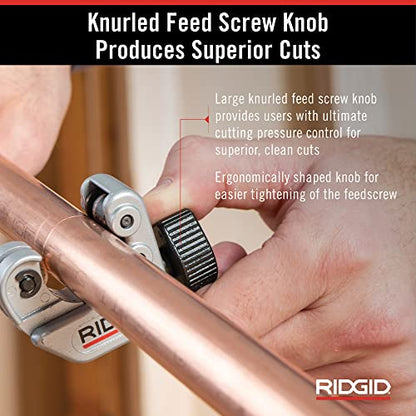 Ridgid - CC247 RIDGID 40617 Model 101 Close Quarters Tubing Cutter,1/4-inch to 1-1/8-inch Tube Cutter Silver,(Pack of 6) - size: Small (Pack of 6)