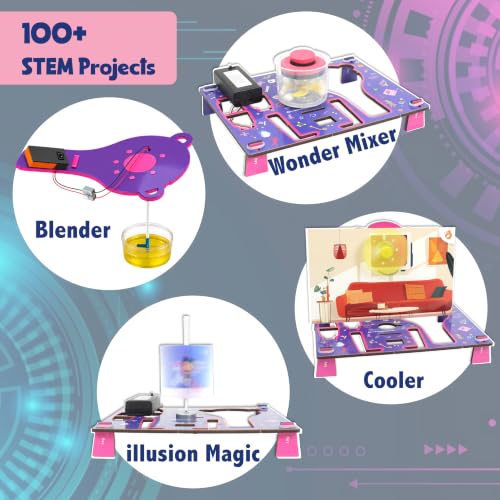Butterfly EduFields 100+ Girls Engineering Science Kit for Kids Age 8-12 - style: 1.Girls Engineering Kit