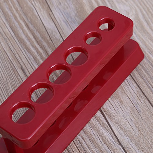 1pcTest Tube Holder 6 Hole Plastic Rack Stand Burette Stand Shelf Laboratory