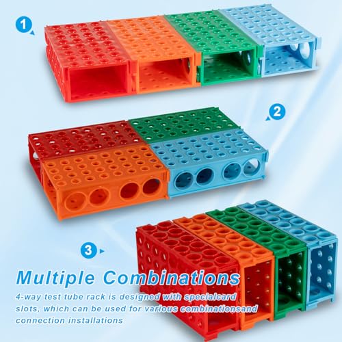 4 Way Tube Rack, Centrifuge Tube Racks, Pack of 4