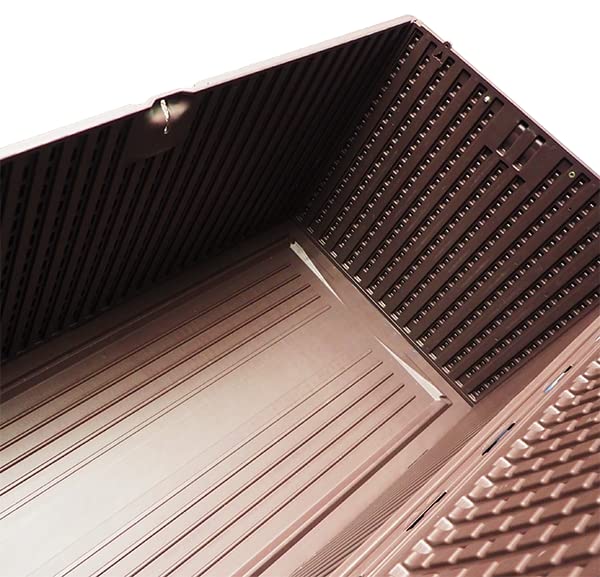 Plastic Development Group Outdoor Deck Box, Soft Close, Java, 130 Gal - color: Java Brown, size: 130 Gallon, Soft Closure