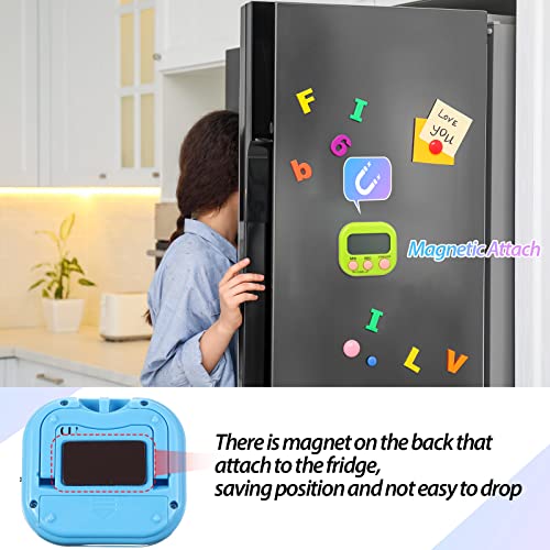Weewooday 24 Pcs Digital Kitchen Timer Magnetic LCD Alarm, Colorful - color: Colorful