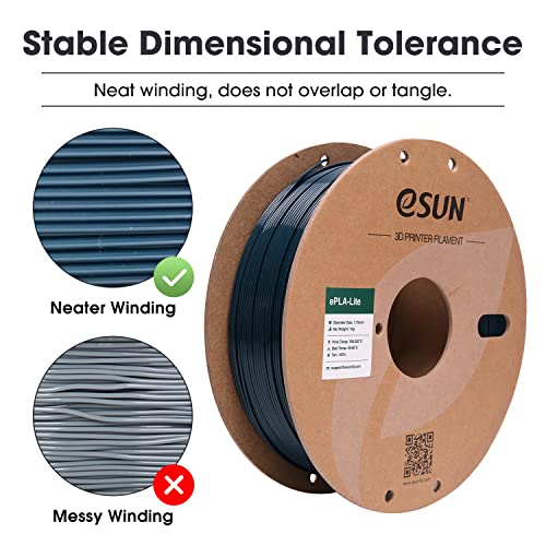 eSUN PLA Filament 1.75mm, High Toughness 3D Printer Filament Upgraded PLA Filament, Dimensional Accuracy +/- 0.03mm, 1KG Cardboard Spool (2.2 LBS) 3D Printing Filament for 3D Printers, Green - color: Green, size: PLA 1.75MM - 1KG