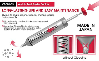 VAMPLIERS Professional Grade Solder Sucker Made in Japan Desoldering Pump - style: Solder Sucker