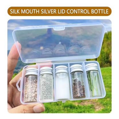 10ml Mini Glass Bottles, 5 PCS with Metal Lids, Ideal for DIY Crafts, Wedding Favors, Home Decoration (Metal Lids) - style: Metal Lids