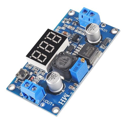 2pcs LM2596S LM2596 DC-DC Buck Converter Adjustable Step-Down Voltage Regulator Power Module 36V 24V 12V to 5V 2A Voltage Stabilizer with LED Display