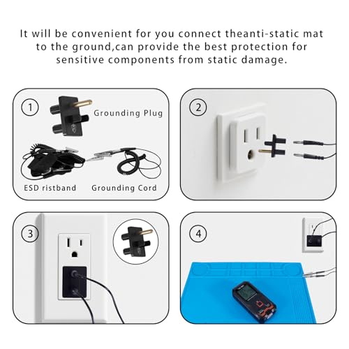 Kaisiking Anti-Static Mat Kit for Electronics Computer Repair or Soldering