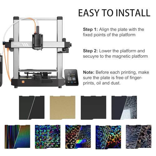 256x268mm PEI Build Plate for Anycubic Kobra 3 Combo/Kobra 3 V2 Combo - size: 256x268mm