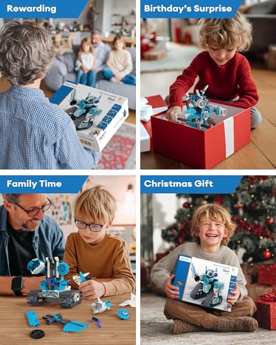 Opmind 5-in-1 STEM RC Robot Building Kit - 408PCS, Gift for Boys Ages 8-13