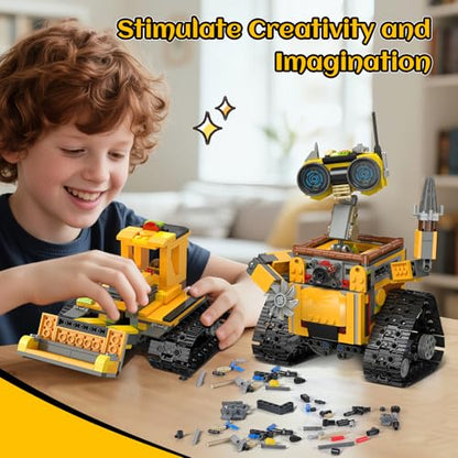 HiWEEGO Robot Building Sets for Kids 748 PCS with Interchangeable Arms