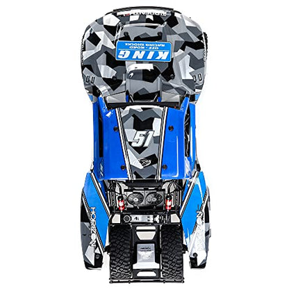 Losi RC Truck 1/6 Super Baja Rey 2.0 4WD Brushless Desert Truck RTR (Battery and Charger Not Included), King Shocks, LOS05021T2, Blue - style: King Shocks