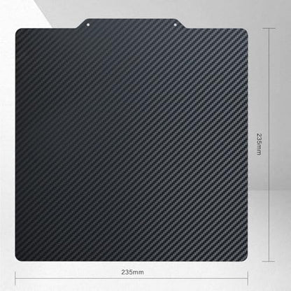 Textured PEI & Smooth PET (Carbon Fiber Pattern) Build Plate Flexible Heated Bed Compatible with Ender 3 Neptune 3 4 - color: PEI & PET (Carbon Fiber Pattern), size: 235*235mm