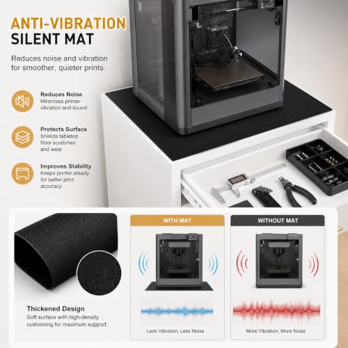 3D Printer Stand Cabinet with Filament Storage,3D Printer Table Sturdy Desk - color: Cabinet White