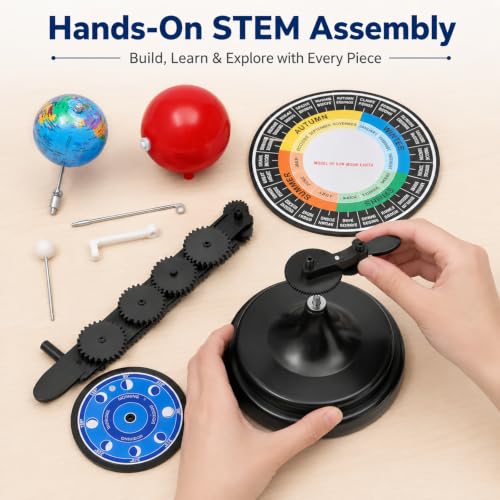 Sun Earth Moon Orbit Model Kit for Classroom Astronomy -Globe