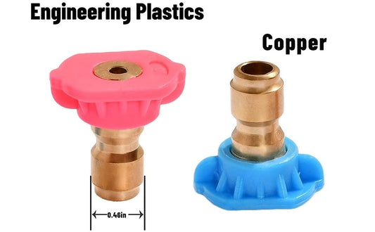 Second Story Pressure Washer Spray Nozzle Tips for Power Washer Universal High Reach Soap and Rinse Nozzle Kits Long Range Jet Stream 1/4 Inch NPT Quick Connect Cold-Water Use Cleaning 4000 PSI 2-Pack