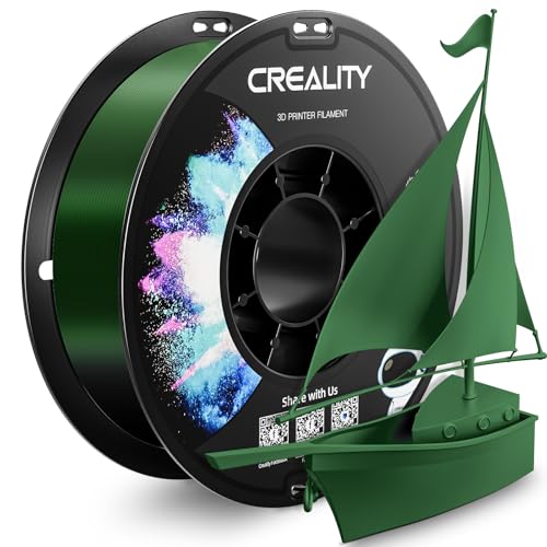 CREALITY PETG Filament 1.75mm 3D Printer Filament, 1kg (2.2lb) Neatly Wound Spool, Dimensional Accuracy ±0.03mm, Fit for Ender, Bambu Lab, Anycubic,ELEGOO FDM Printers, Army Green - color: 1kg Army Green Petg With Spool, size: 1.75 mm
