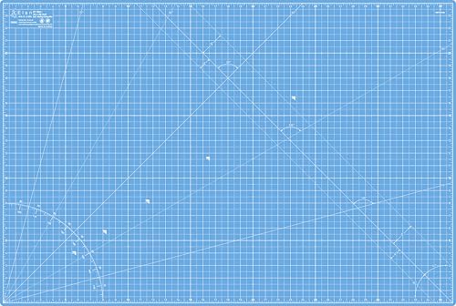 Elan Cutting Mat A1 Blue, Large Self Healing Cutting Mat 24 x 36 Inch, 5-Ply Craft Board Blue, Hobby Board for Crafts 24x36 Inch - style: 36 x 24"