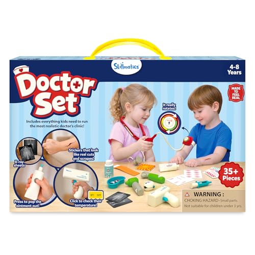 Skillmatics Doctor Set for Kids – 35+ Piece Realistic Pretend Play Kit