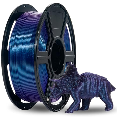 FLASHFORGE Chameleon Rapid PLA Filament 1.75mm Nebula Purple, PLA Color Shift High Speed 3D Printer Filament, Max 500mm/s Fast Printing, Display Shimmering Effects from Various Angles and Light - color: Chameleon Nebula Purple