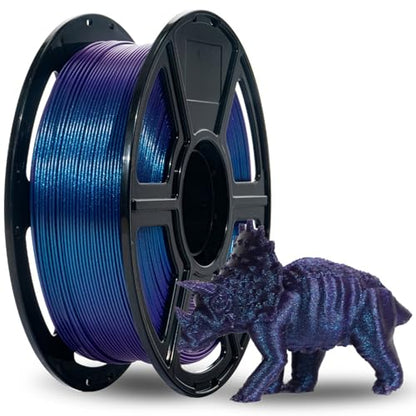 FLASHFORGE Chameleon Rapid PLA Filament 1.75mm Nebula Purple, PLA Color Shift High Speed 3D Printer Filament, Max 500mm/s Fast Printing, Display Shimmering Effects from Various Angles and Light - color: Chameleon Nebula Purple