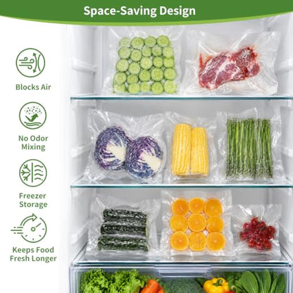 O2frepak Gallon 4mil 11"x16" Vacuum Sealer Bags 100ct for Food Storage - size: 11" x 16" Gallon Size