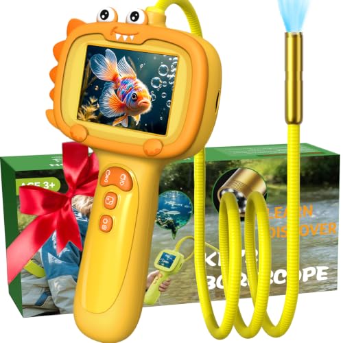 Kids Borescope Camera, STEM Outdoor Exploration Toy for Age 3+ Years Old - color: Orange