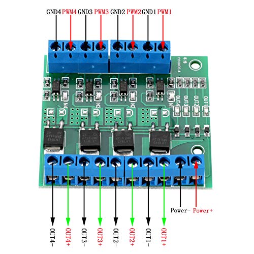 MOSFET Trigger Switch 4 Channel Drive Module 400W - style: FET 4