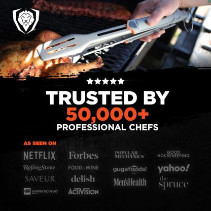 Dalstrong 16" Locking BBQ Tongs - Titanium Nitride Stainless Steel - size: Tongs