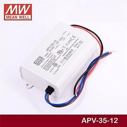 LED Power Supply 36W 12V 3A APV-35-12 Meanwell AC-DC Switching Power Supply APV-35Series Mean Well CV Power Source