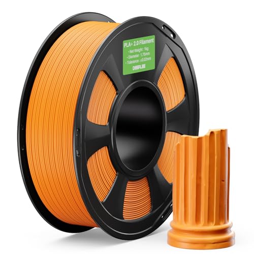 PLA+ 2.0 Filament 1.75mm 3D Printer Filament Orange 1KG - color: 1kg*orange