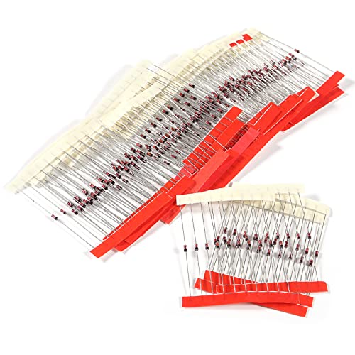 27 Value 270pcs 1/2W Zener Diodes Assortment Kit 2.4V 2.7V 3.0V 3.3V 3.6V 3.9V 4.3V 4.7V 5.1V 5.6V 6.2V 6.8V 7.5V 8.2V 9.1V 10V 12V 13V 15V 16V 18V 20V 22V 24V 27V 30V 33V - style: 270pcs