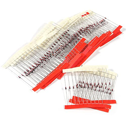 27 Value 270pcs 1/2W Zener Diodes Assortment Kit 2.4V 2.7V 3.0V 3.3V 3.6V 3.9V 4.3V 4.7V 5.1V 5.6V 6.2V 6.8V 7.5V 8.2V 9.1V 10V 12V 13V 15V 16V 18V 20V 22V 24V 27V 30V 33V - style: 270pcs