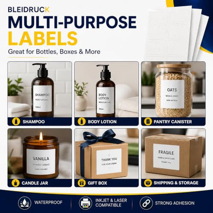 25 Sheets 4" x 5" Matte White Printable Waterproof Vinyl Rectangle Labels - size: 4up- 25 sheets