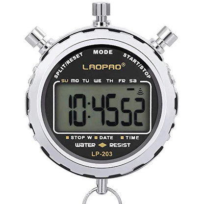 LAOPAO Melt Stopwatch, Clock Daily Rainproof Digital Timer for Sports Match,Competition,Coach,Referee,Training,Timing - color: Xj-203