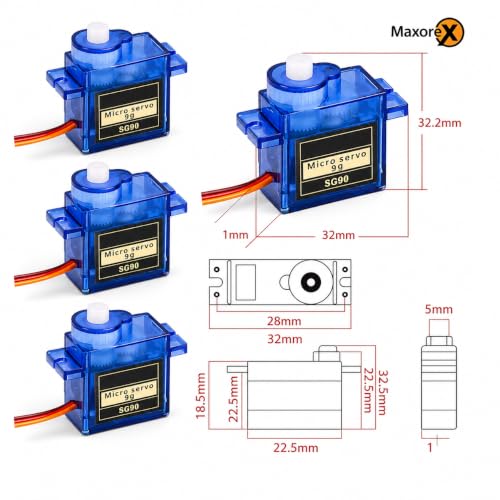10Pcs SG90 9G Servo Motor Kit with Tester for RC Airplane Robot Arduino