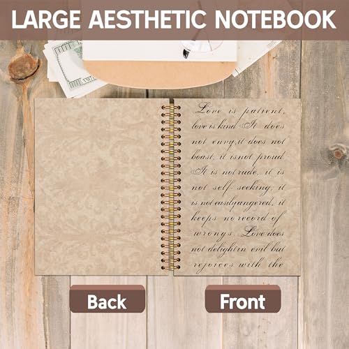 KAOWT Wedding Spiral Notebook, Wedding Bridal Shower Engagement Journal Notebook, Just Married Notebooks, Engagement Bride Office Supplies Gifts for Women, 5.5x8.3 Inch - color: mr