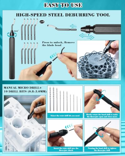 FIVEIZERO 78Pcs 3D Printer Accessories Tool Kit for All FDM/SLA Printers