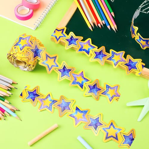 Outus 68 Feet Galaxy Star Bulletin Board Borders, Science and Space Theme - size: 2.99 Inches, style: Galaxy Star