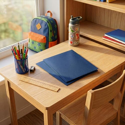 Oxford 2 Pocket Folders, 50 Pack, Blue, School & Classroom Value Pack - color: Blue