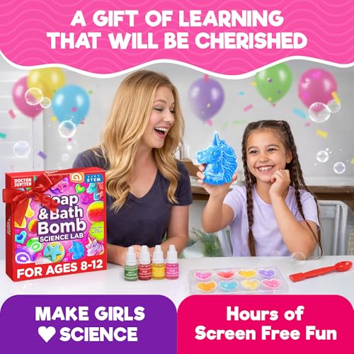 Doctor Jupiter Soap & Bath Bomb Making Kit for Kids Ages 8+ - style: Soap & Bath Bomb: 8+