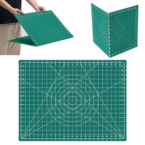 Teenyyou 18" x 24" Self Healing Cutting Mat Foldable - color: Green, size: 24" L x 18" W