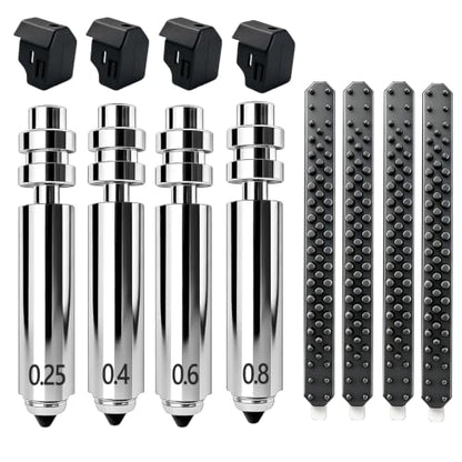 4PK 0.25/0.4/0.6/0.8mm Kobra 4/Kobra X Nozzle Integrated Hardened Steel Nozzles All-Metal Quick-Detachable Extruder Throat Tube Nozzles Print Head Hot End for Anycubic Kobra 4/KX 3D Printer Parts - style: 0.25/0.4/0.6/0.8MM Kobra X Nozzle Kit