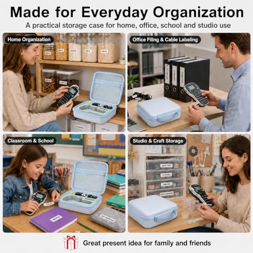 PAIYULE Label Maker Case for DYMO LabelManager 160/280, Blue - color: Blue