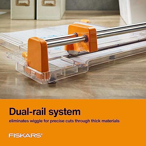 Fiskars ProCision Folding Rotary Bypass Paper Cutter, 12" Cut Length