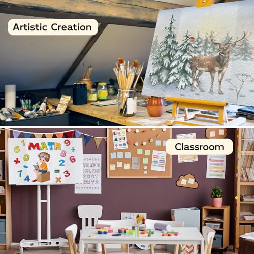 4 Pack Trifold Poster Board, 16x40 White Presentation Display Board - size: 16x40, style: 4 Pack