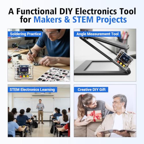DIY Electronic Level Soldering Project Kit with 1.3" OLED Display