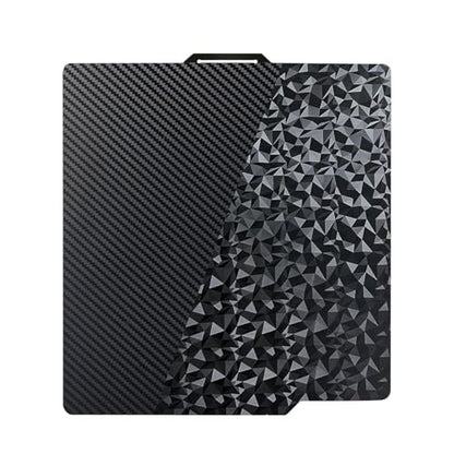 Black Spring Steel PEO & PET Dual-Sided Smooth Build Plate for Bambu Lab X1C/X1E/P1S/P1P/A1/P2S, 257x257 mm Flexible Magnetic Heated Bed, 3D Printer Accessories - color: Diamond PEO+Carbon Fiber PET